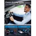 CIRYCASE Bluetooth 5.3 Car Adapter, Type-C PD 30W & QC3.0 18W USB Car Charger, Cigarette Lighter Car Bluetooth FM Transmitter for Music & Hands-Free Call, Joystick Button Design & 7 Colors LED Backlit