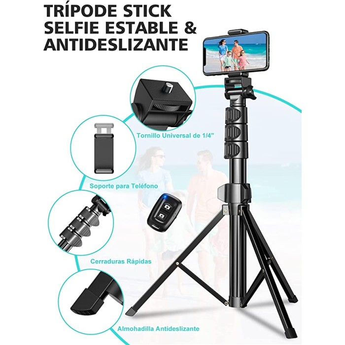 CIRYCASE Tripode para Movil, Mini Flexible Tripode Palo Selfie Portátil  Giro de 360°, Trípode Camara con Control Remoto Inalámbrico para Movil y  Cámara Acción, Ideal para Selfies/Grabación de Vídeo : :  Electrónica