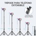 CIRYCASE Palo Selfie Tripode, 133cm Extensible Tripode para Movil con Control Remoto Blutooth Desmontable & Clip Universal, Selfie Stick Portátil & Ligero para iPhone/Samsung/Huawei/Gopro/Cámara, etc