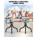 CIRYCASE Phone Tripod, Flexible Mini Selfie Stick Tripod with Wireless Remote, 360° Rotating Portable Camera Tripod Stand Compatible with Cellphones & Sports Camera, Ideal for Selfies/Video Recording