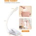 CIRYCASE Reading Light, USB Rechargeable Clip on Book Light, Dimmable Eye-Care LED Reading Lamp, 7 LED 3-Level Brightness (Warm & Cool), Touch Switch, 360° Adjustable Goose Neck for Reading in Bed