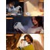 CIRYCASE Reading Light, USB Rechargeable Clip on Book Light, Dimmable Eye-Care LED Reading Lamp, 7 LED 3-Level Brightness (Warm & Cool), Touch Switch, 360° Adjustable Goose Neck for Reading in Bed