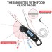 CIRYCASE Digital Meat Thermometer, Fast & Precise Read Cooking Thermometer with 102cm Wire Probe, Backlight, Magnet, Calibration, Candy Thermometer for Kitchen, Outdoor Cooking, Liquid, BBQ