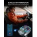 CIRYCASE Bluetooth Car Adapter, [PD 30W+QC 3.0] [Stronger Dual Mic & Bass Boost] Bluetooth 5.0 FM Transmitter for Car, Wireless Radio Adapter Hands-Free Car Kit with Stunning 8 Colors Backlit & U Disk