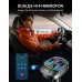 CIRYCASE Bluetooth Car Adapter, [PD 30W+QC 3.0] [Stronger Dual Mic & Bass Boost] Bluetooth 5.0 FM Transmitter for Car, Wireless Radio Adapter Hands-Free Car Kit with Stunning 8 Colors Backlit & U Disk