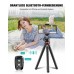 CIRYCASE Handy Stativ, Flexibler Mini Selfie Stick Stativ für Smartphone mit Kabelloser Fernbedienung, 360° Drehbar Tragbarer Kamera Stativ Handystativhalter Kompatibel mit iPhone, Galaxy, Sportkamera