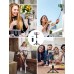 CIRYCASE Tripode para Movil, 3 en 1 Extensible & Portátil Selfie Stick con Control Remoto Bluetooth Desmontable, 360° Rotación & Ultra Estable Mini Palo Selfie Tripode Compatible con iPhone/Samsung